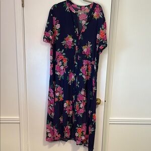Floral Navy Dress